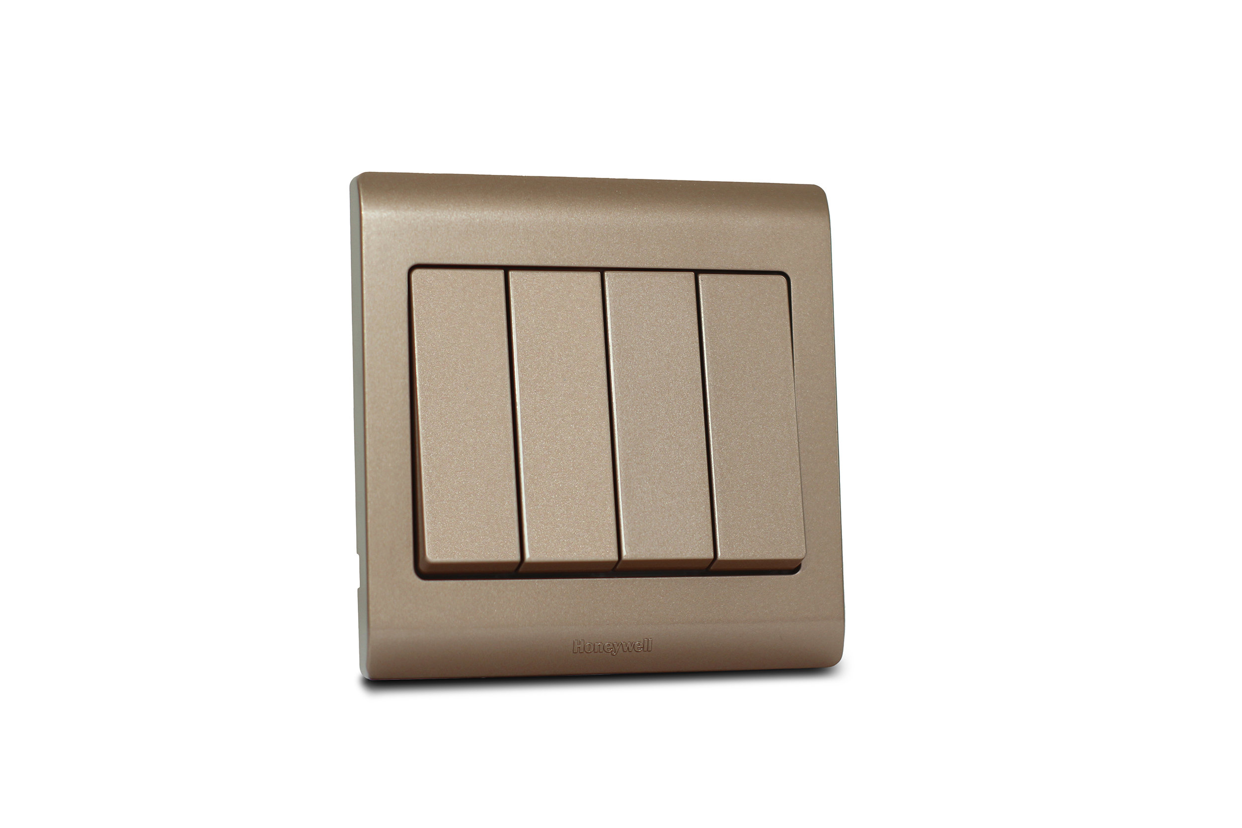 Switch 4 Gang 2 Way R Series Champagne 16A MK Honeywell R4784CGL
