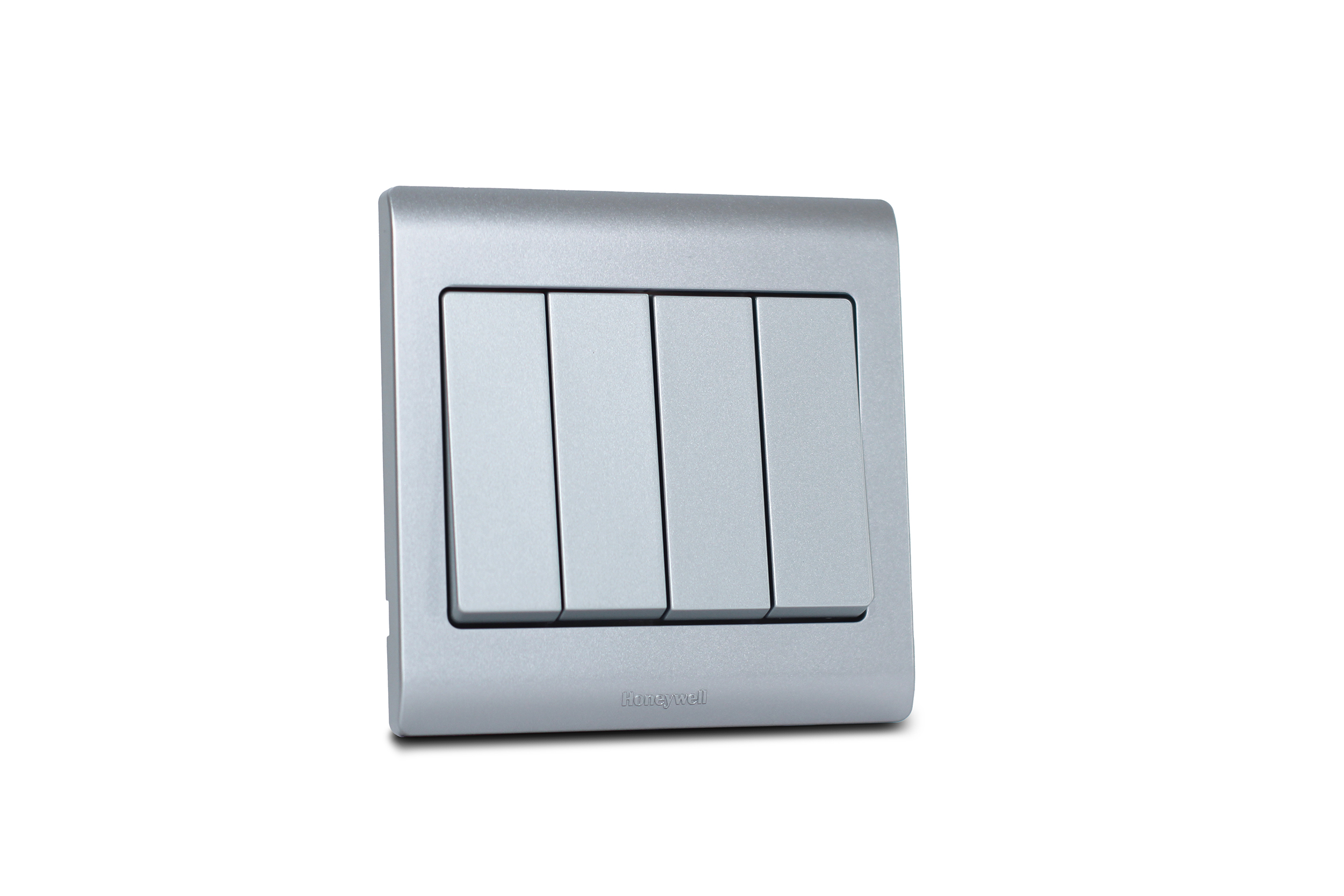 Switch 4 Gang 2 Way R Series Satin Titanium 16A MK Honeywell R4784STT