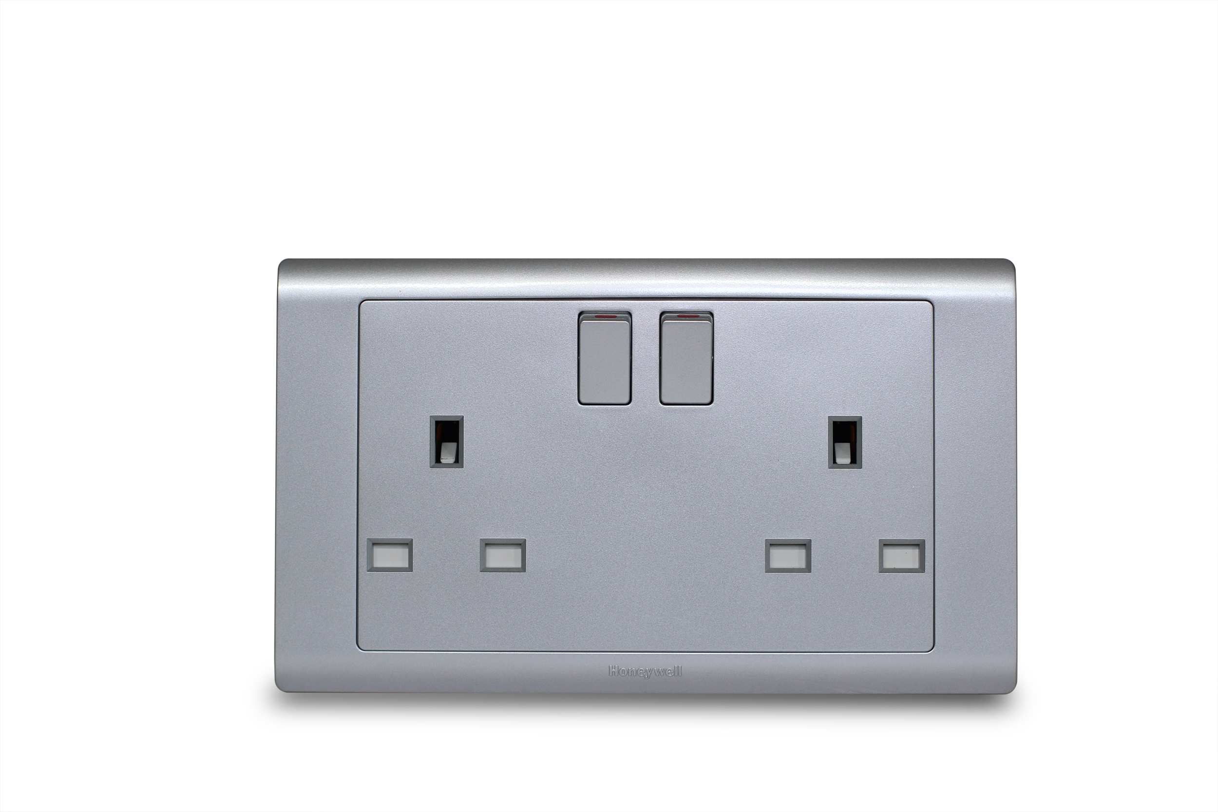 Switched Socket `13A Double R Series Titanium MK Honeywell R2747STT