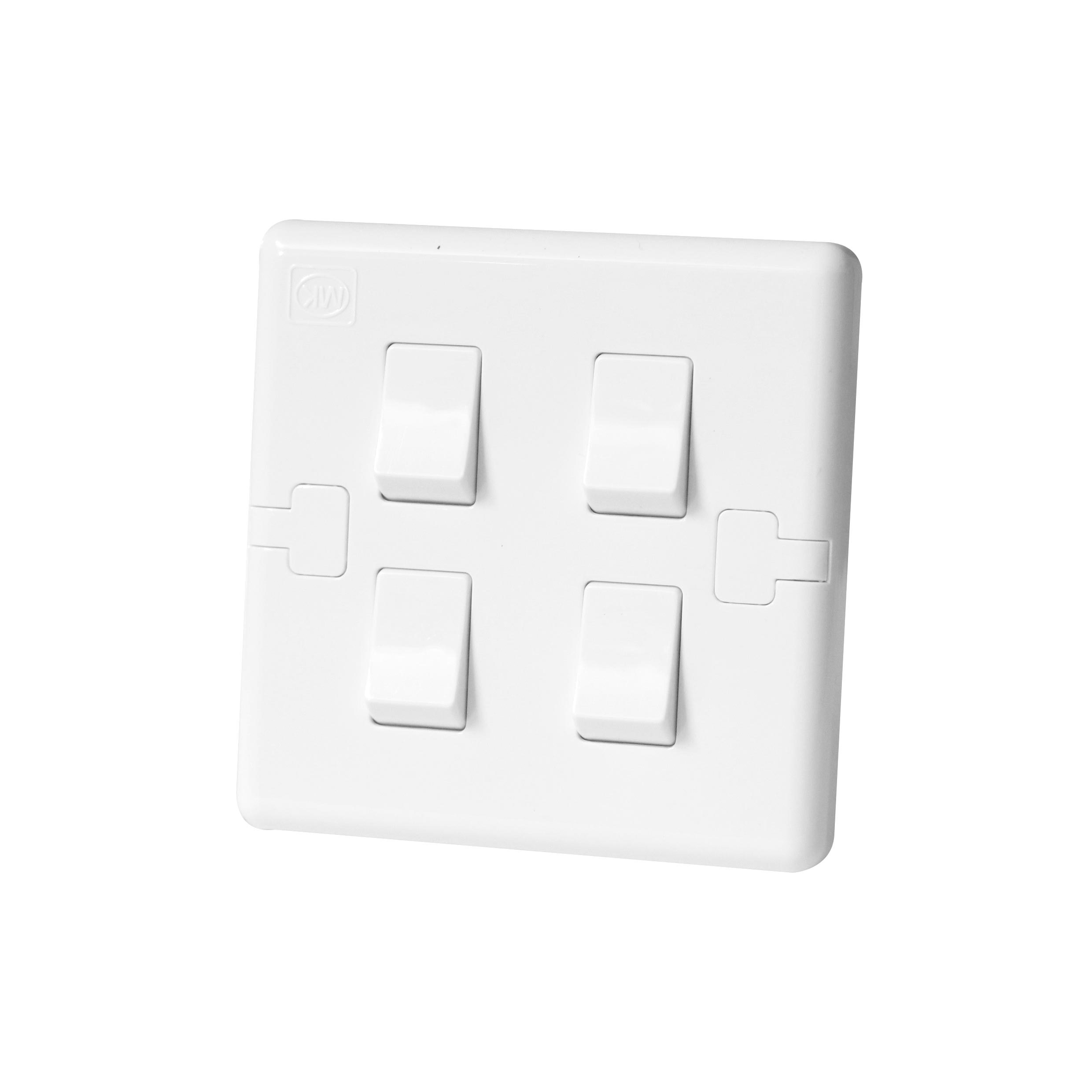 Switch 4Gang 2Way MK Honeywell Ecore