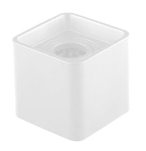 Square Surface Downlight Fixture With GU10 Holder W/out Bulb White Greengo Ref :GO-5233W