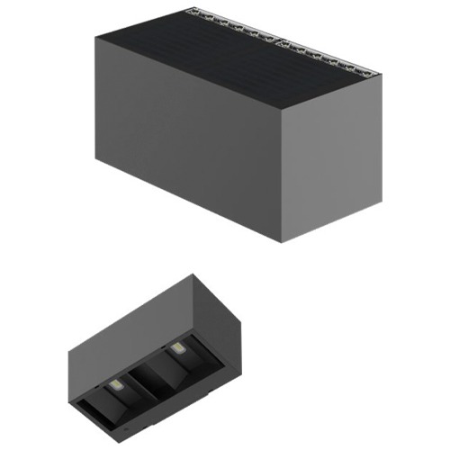 Solar Wall Lamp Twin Cube - SWL-33