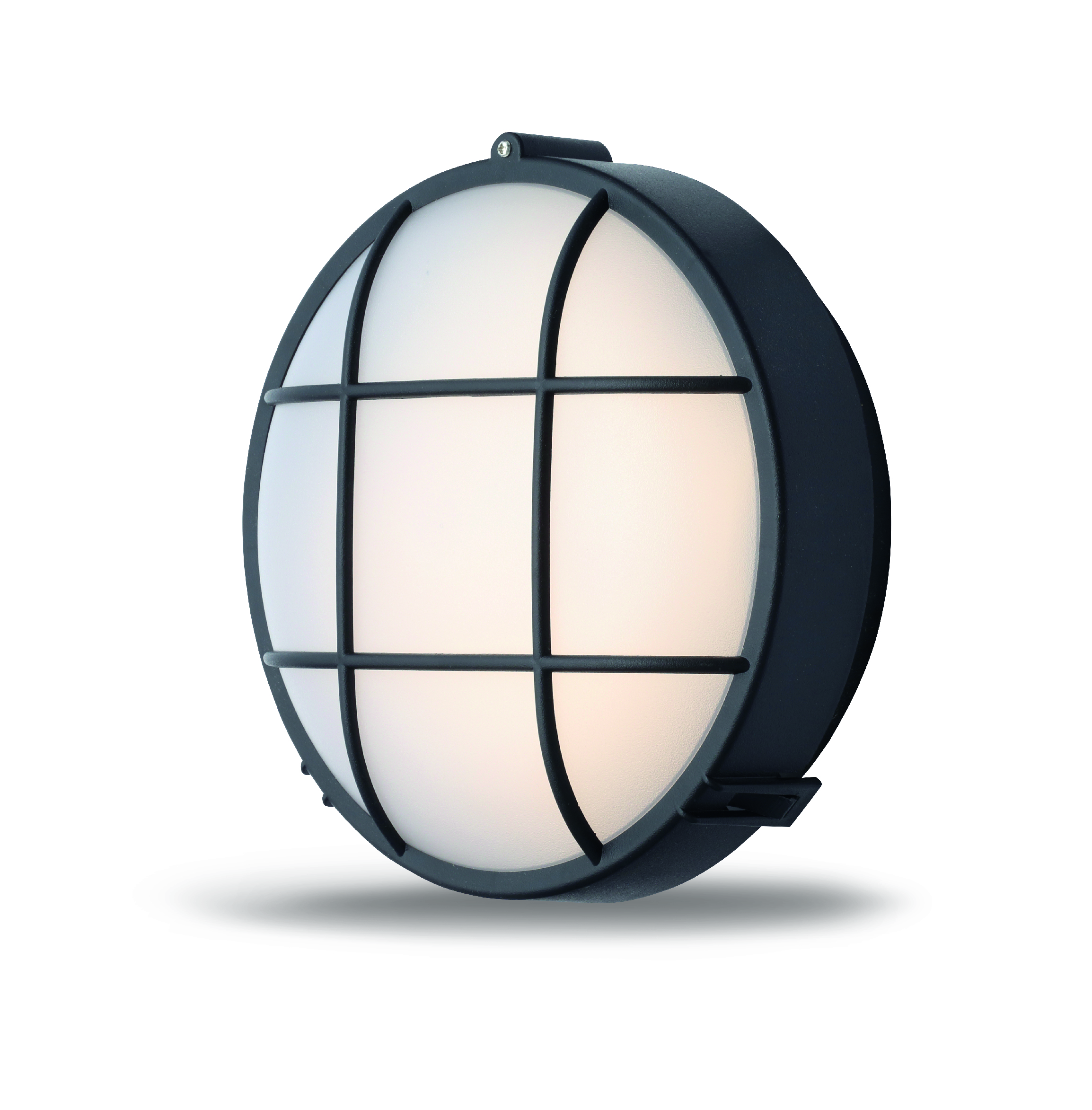 Round Wall & Ceiling Plastic Bulkhead Black IP44 - UH3041-0107-B