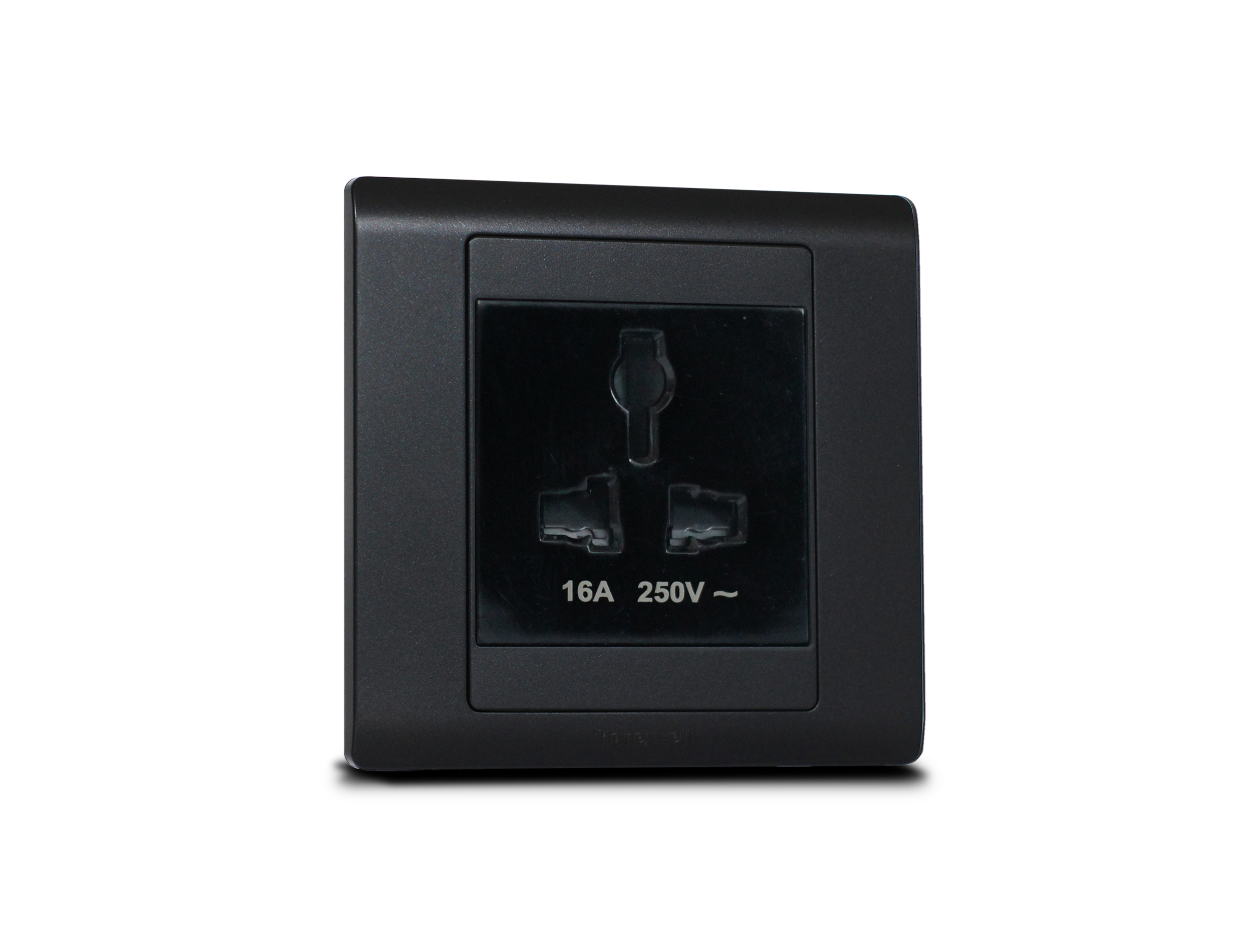 Single Universal Socket Black with Frame Urban Graphite SX2837BLK+R5451GPH