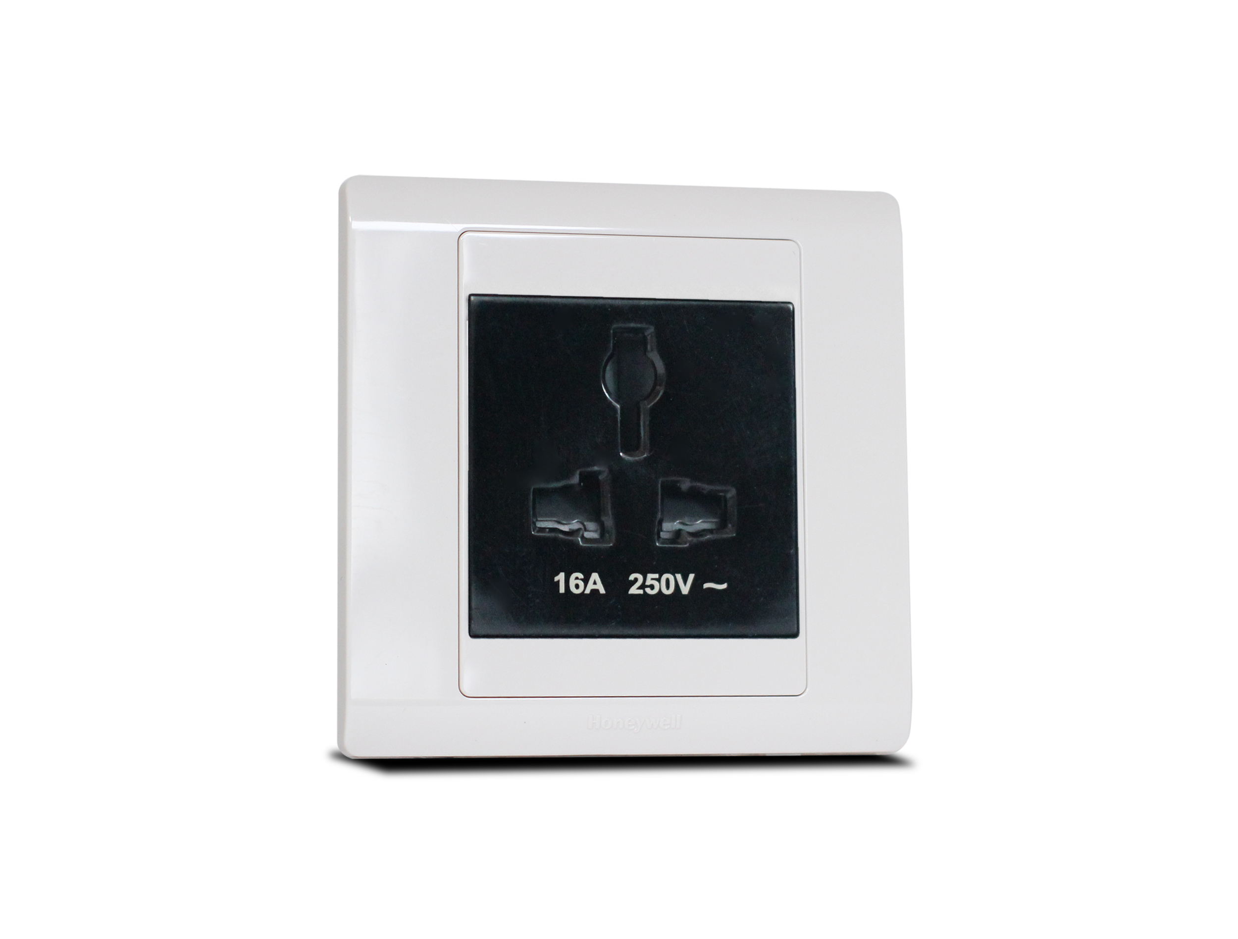 Single Universal Socket Black with Frame White SX2837BLK + R5451WHI