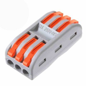 Wago Straight Connector 3 ways Bi-Directional – N103-2