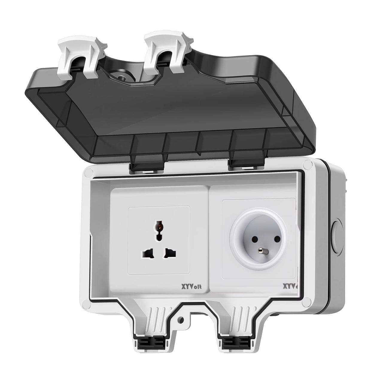 Socket 13A 2G Universal + Socket 16A W/Proof IP66 - BE27