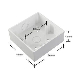 PLASTIC SURFACE BOX DEEP 3×3 45MM – PB145
