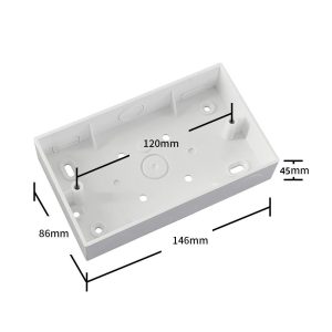 PLASTIC SURFACE BOX DEEP 6×3 – PB245