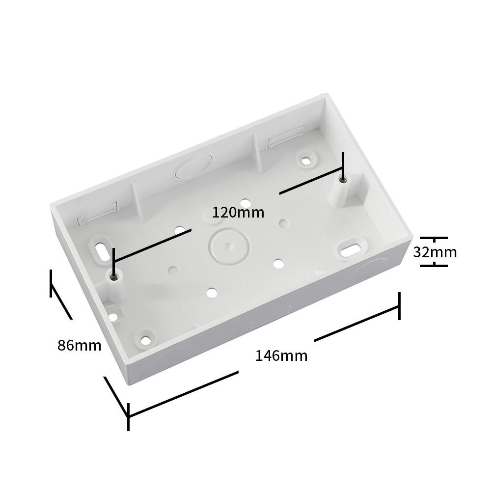 PLASTIC SURFACE BOX 6x3 - PB232