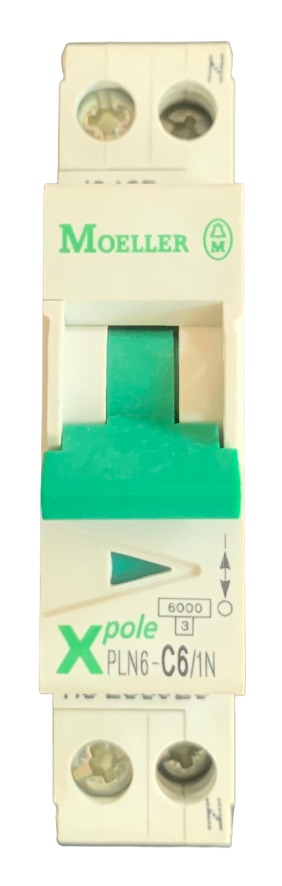 MCCB 6Amp 6kA Type C 1 P+N MOELLER- 282856
