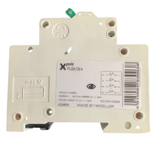MCCB 10Amp 6kA Type C 4P MOELLER- 283003 - Image 2
