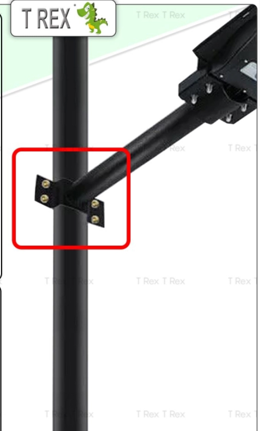 Back Clamp Bracket For Fixation on Poles - BPS-AC06 - Image 3